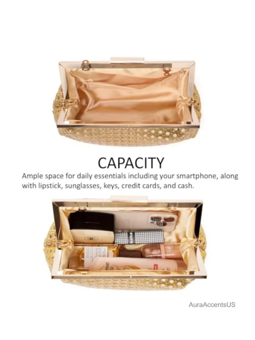 Woven Evening Clutch Crossbody Bag with Detachable Chain